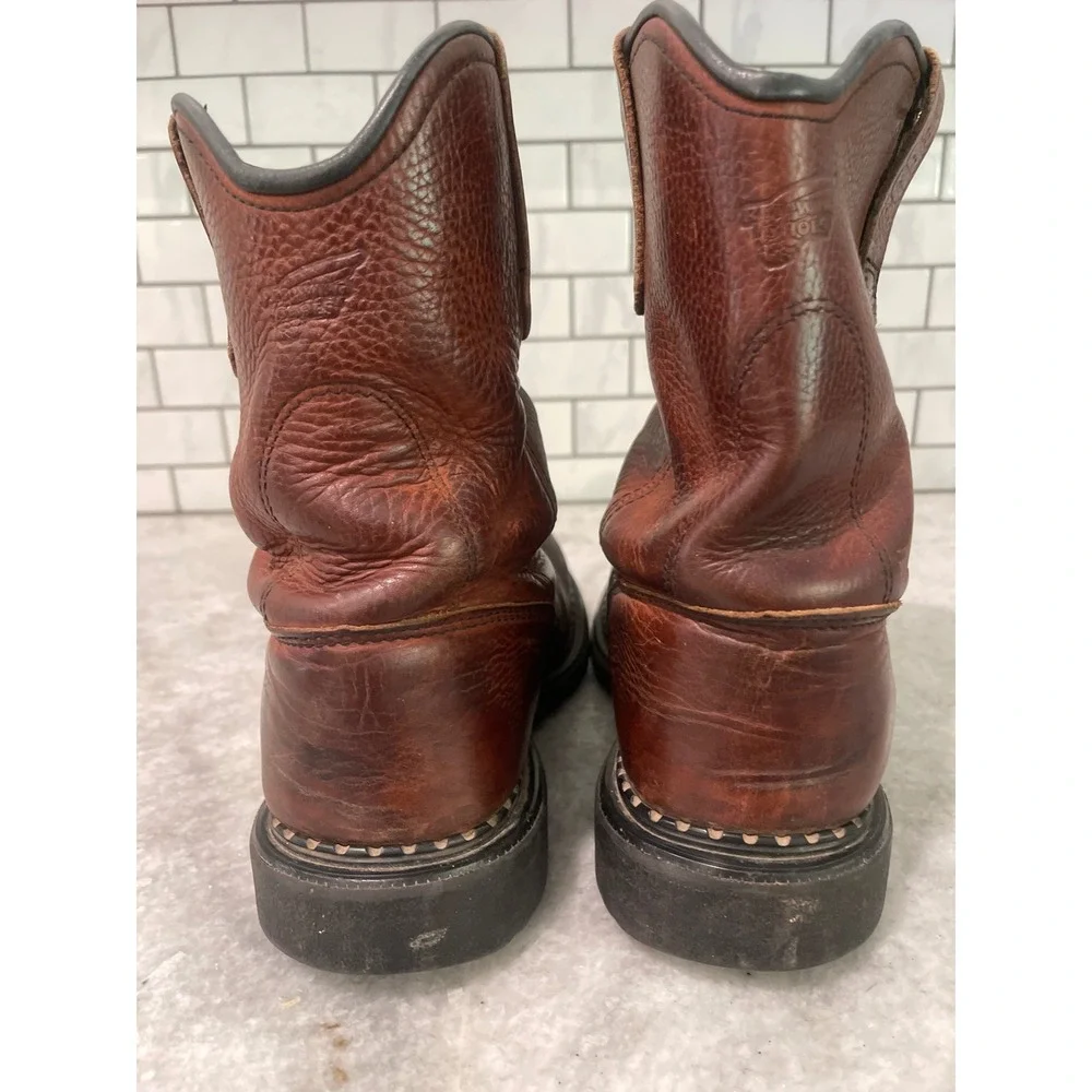 Red Wing Boots Mens 9 Brown 1149 DynaForce Leather Pull On Work EH Safety